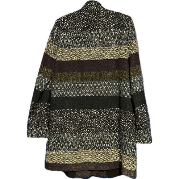 Zara Trafaluc Striped Cotton Blend Jacket Size Small - Picture 2 of 4